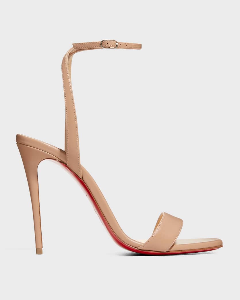 Loubigirl Ankle-Strap Red Sole Sandals | Neiman Marcus