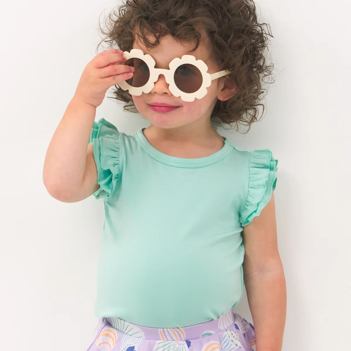 Ocean Waves Flutter Tee | Little Sleepies