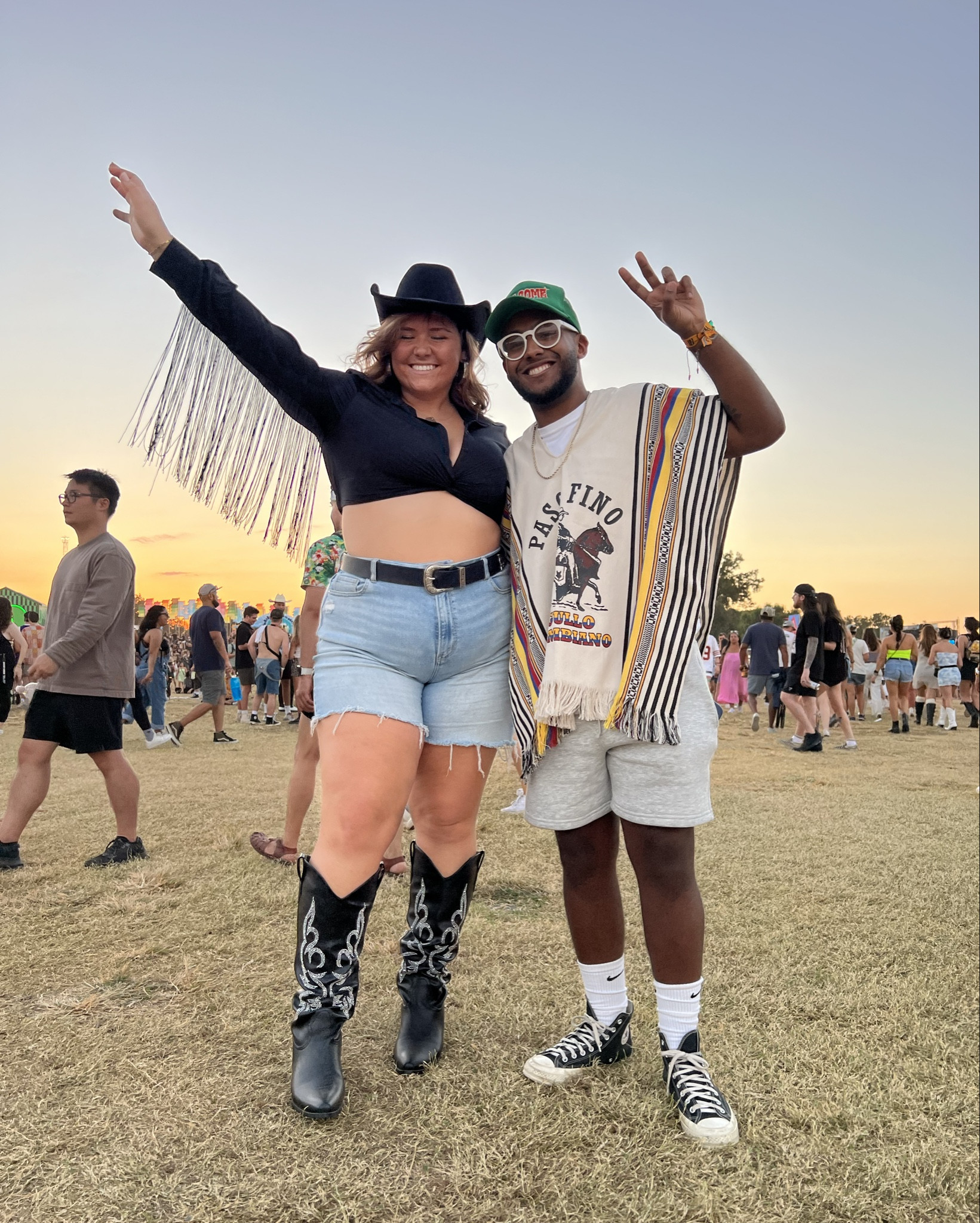 Cowgirl moment🤠 
The shorts i’m wearing are actually American Eagle jeans that I cut! So this is your sign to cut your jeans and make the shorts cause they are no my favorite!! 

#LTKFestival #LTKBeauty