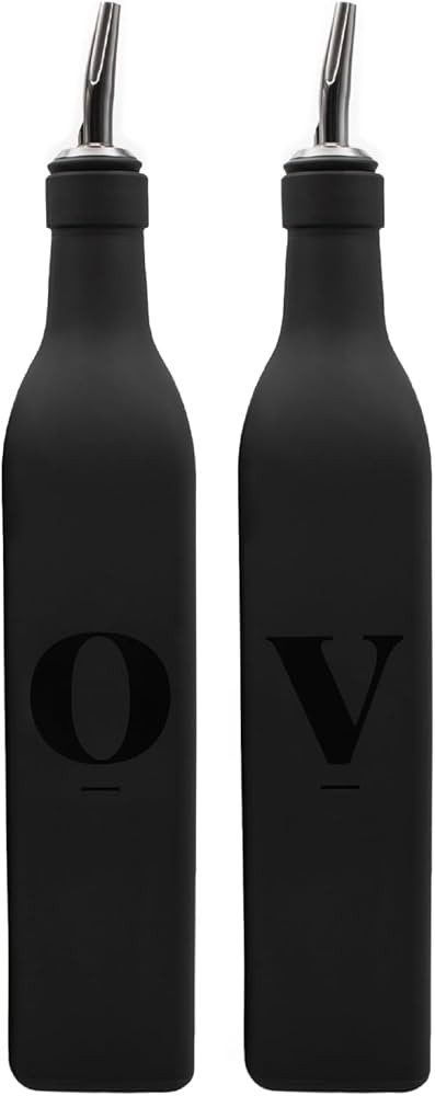 2PCS Olive Oil and Vinegar Dispenser Set, 17Oz Olive Oil Dispenser Bottle for Kitchen with Funnel... | Amazon (CA)