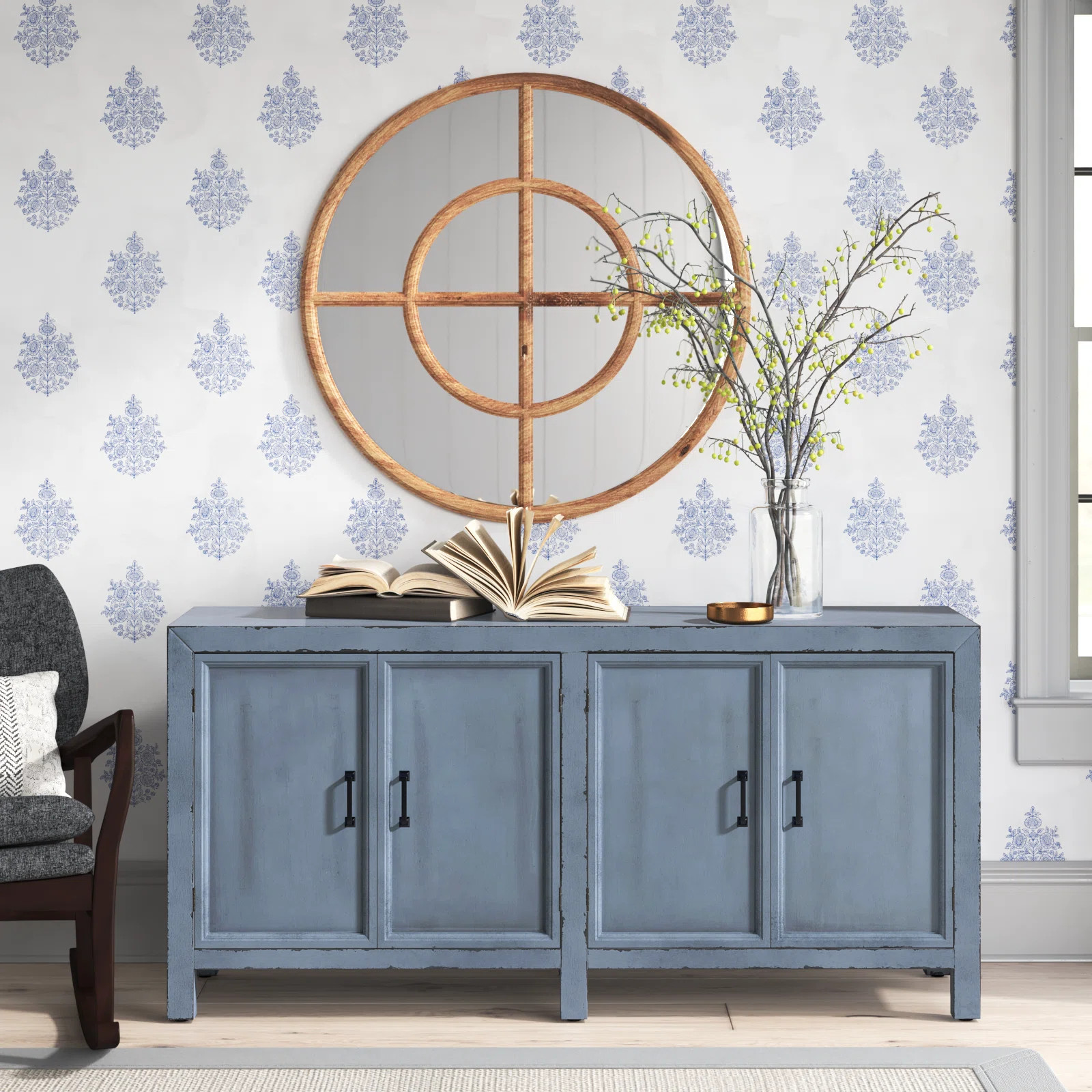 Laurel Foundry Modern Farmhouse® Camborne 4 - Door Accent Cabinet & Reviews | Wayfair | Wayfair North America