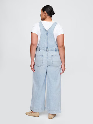 UltraSoft Denim Baggy Overalls | Gap (US)