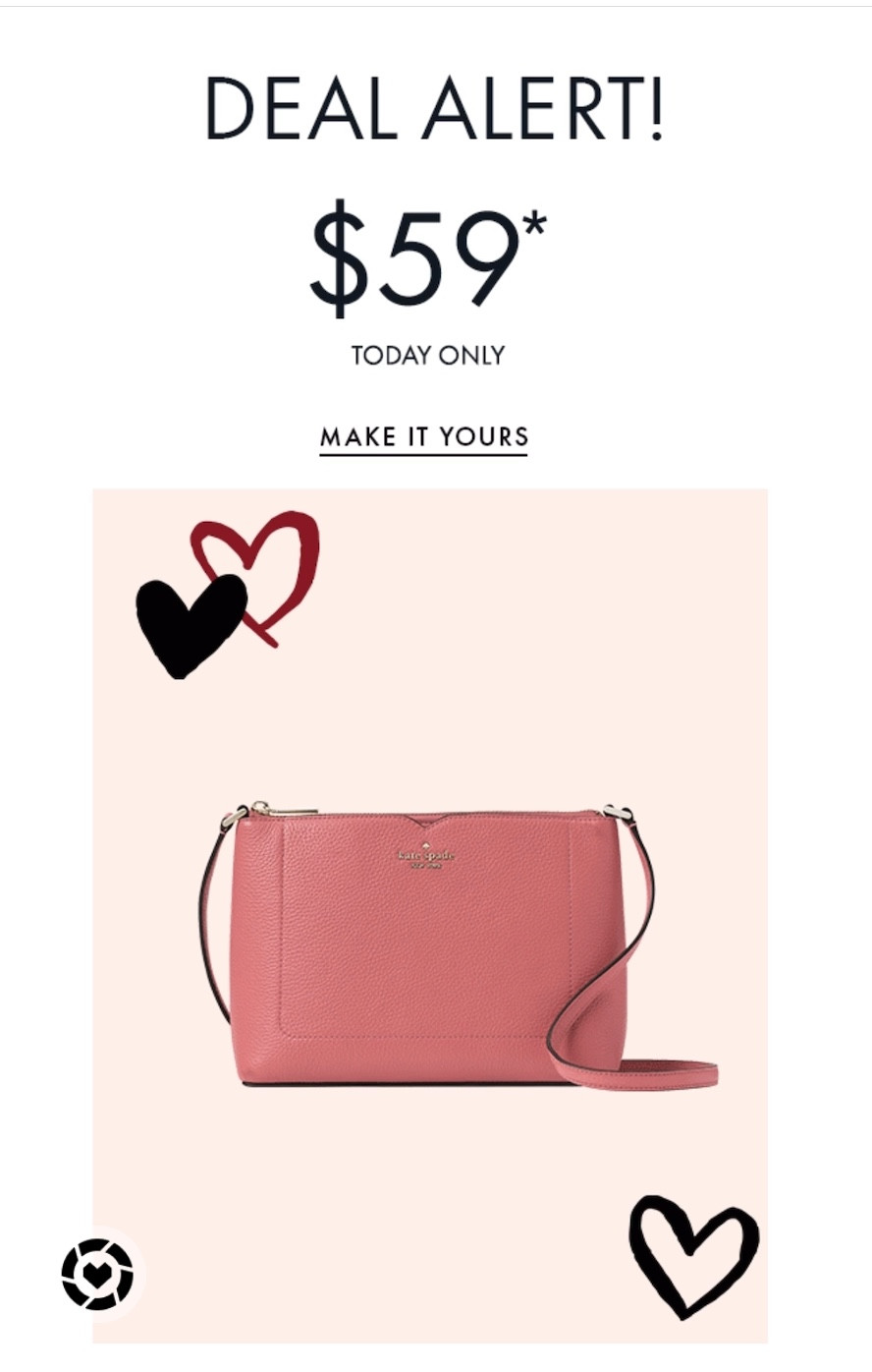 Deal of the day, crossbody bag, under 100, kate spade, pink purse, blue purse, small handbag

#LTKunder100 #LTKitbag #LTKFind