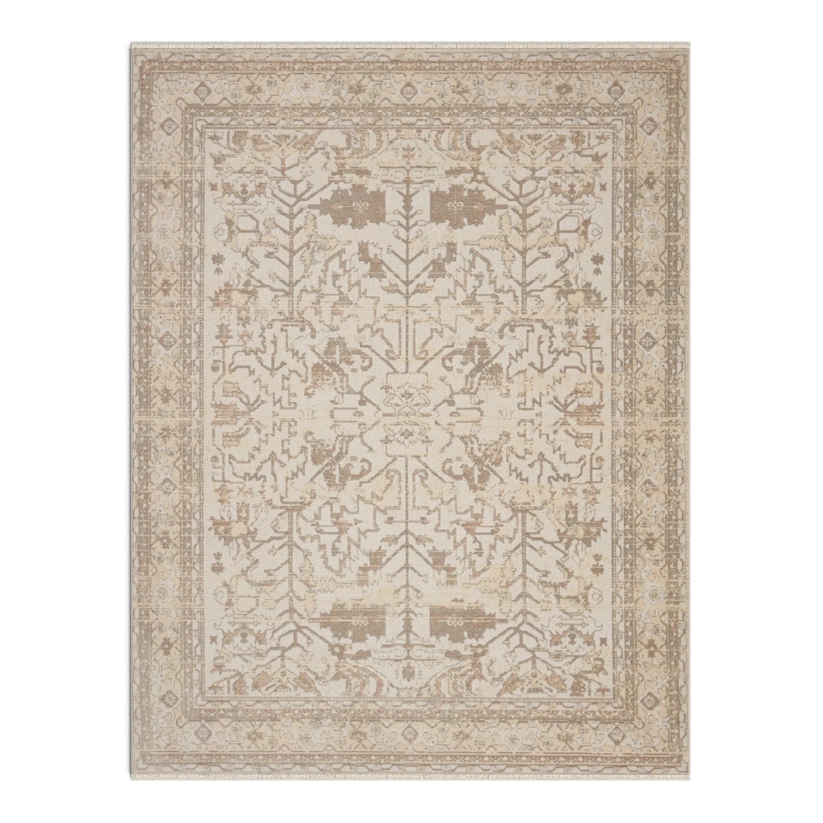 Birch Lane™ Cupertino Oriental Cream/Light Gray Area Rug & Reviews | Wayfair | Wayfair North America