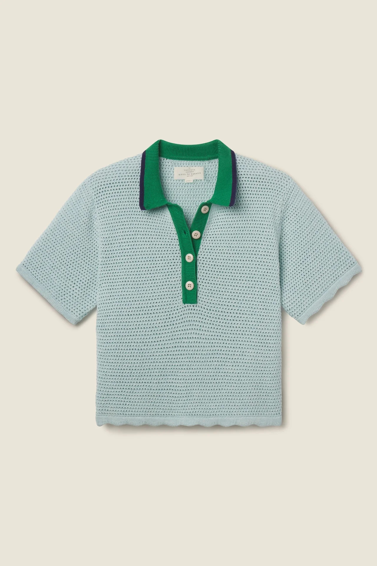 Amalia Polo Light Blue | TROVATA