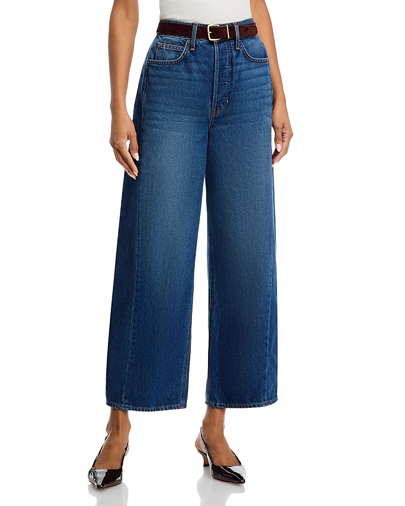 Veronica Beard Ryder High Rise Barrel Leg Jeans in Equinox Blue | Bloomingdale's (US)