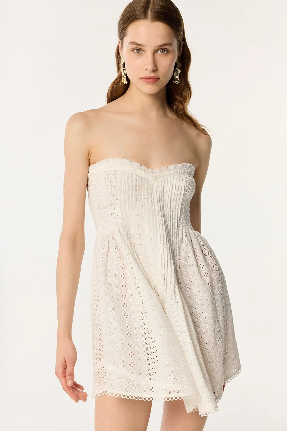 Bandeau Dress Claire - Natural White | Poupette St Barth