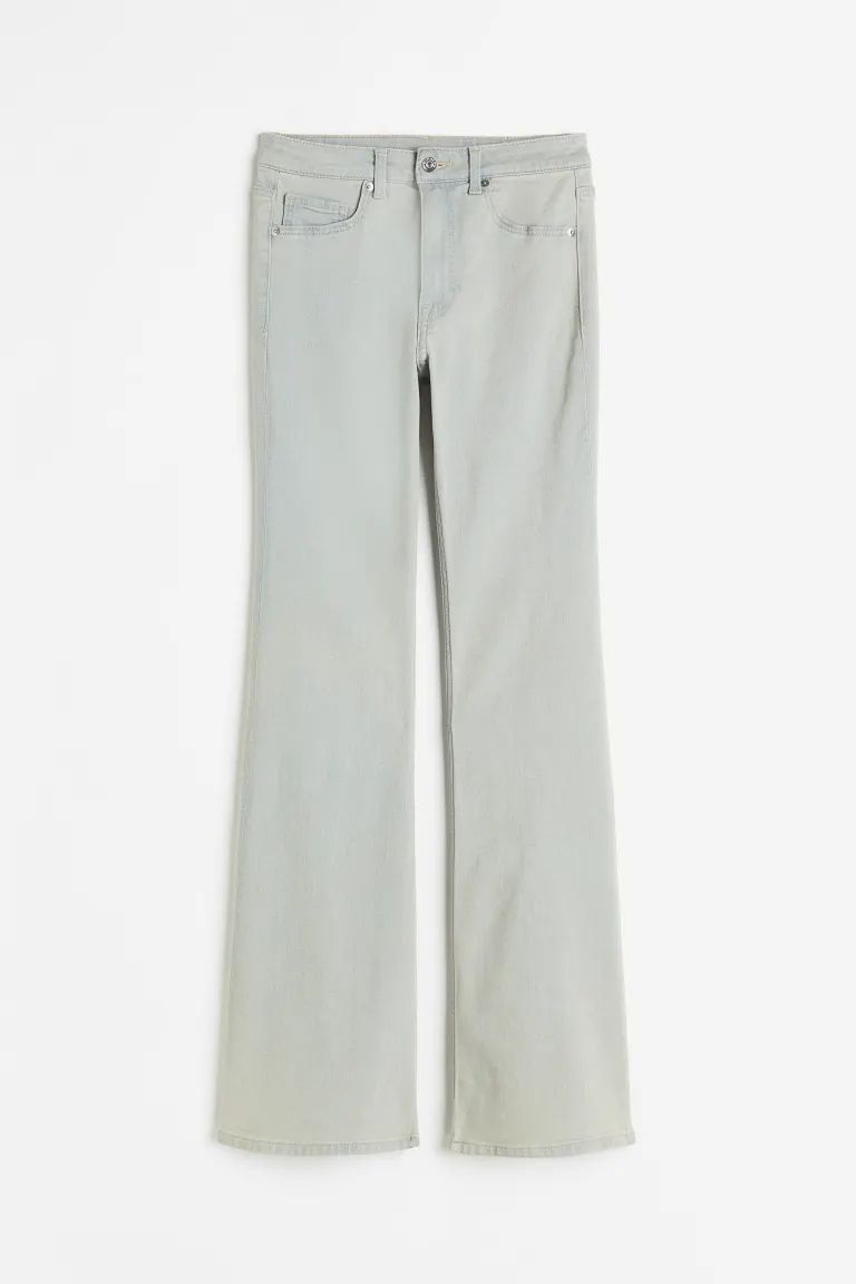 Flared High Jeans - Pale denim blue - Ladies | H&M US | H&M (US + CA)