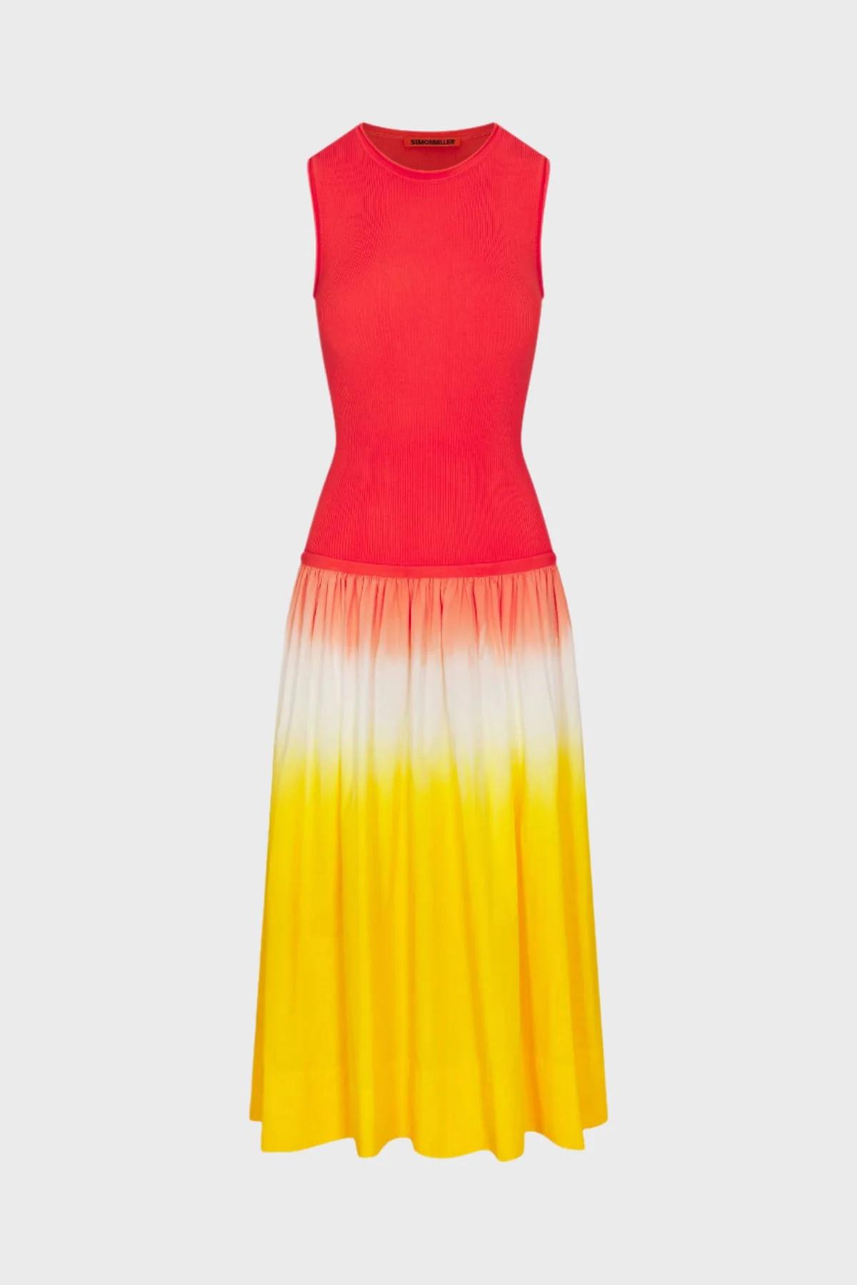 Novo Knit Combo Dress in Sunset Dip Dye | SIMONMILLER | Simon Miller