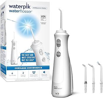 Waterpik Cordless Pearl Rechargeable Portable Water Flosser for Teeth, Gums, Braces Care and Trav... | Amazon (US)