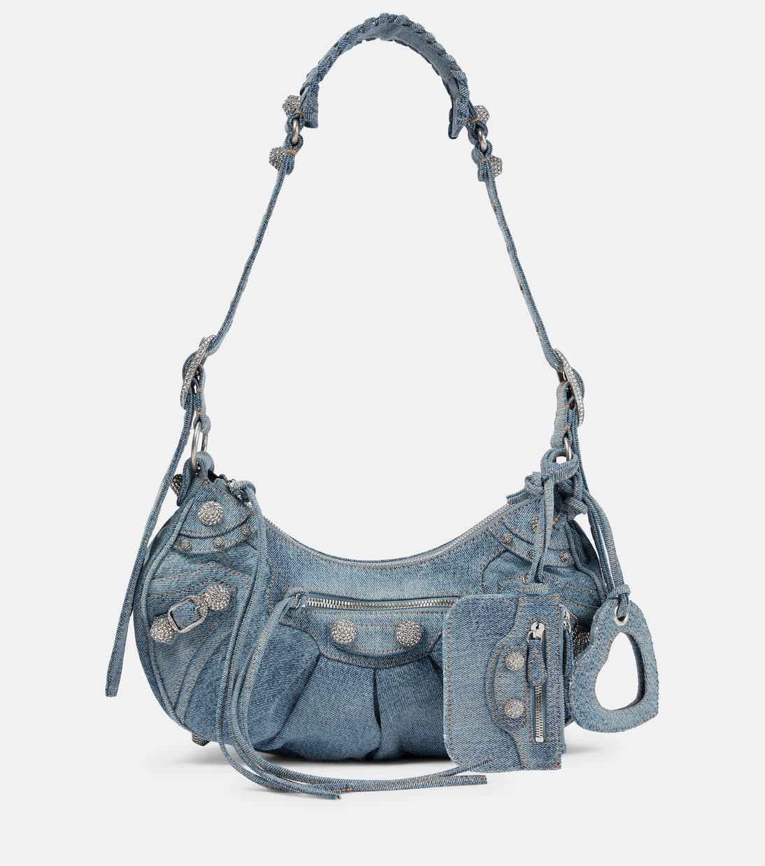 WomenDesignersBalenciagaBagsShoulder BagsBalenciagaLe Cagole Small denim shoulder bag | Mytheresa (FR)