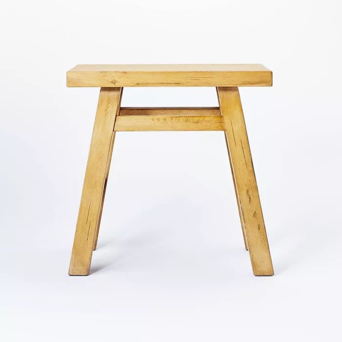 Thatcher Wood Stool Natural - Threshold™ designed with Studio McGee | Target