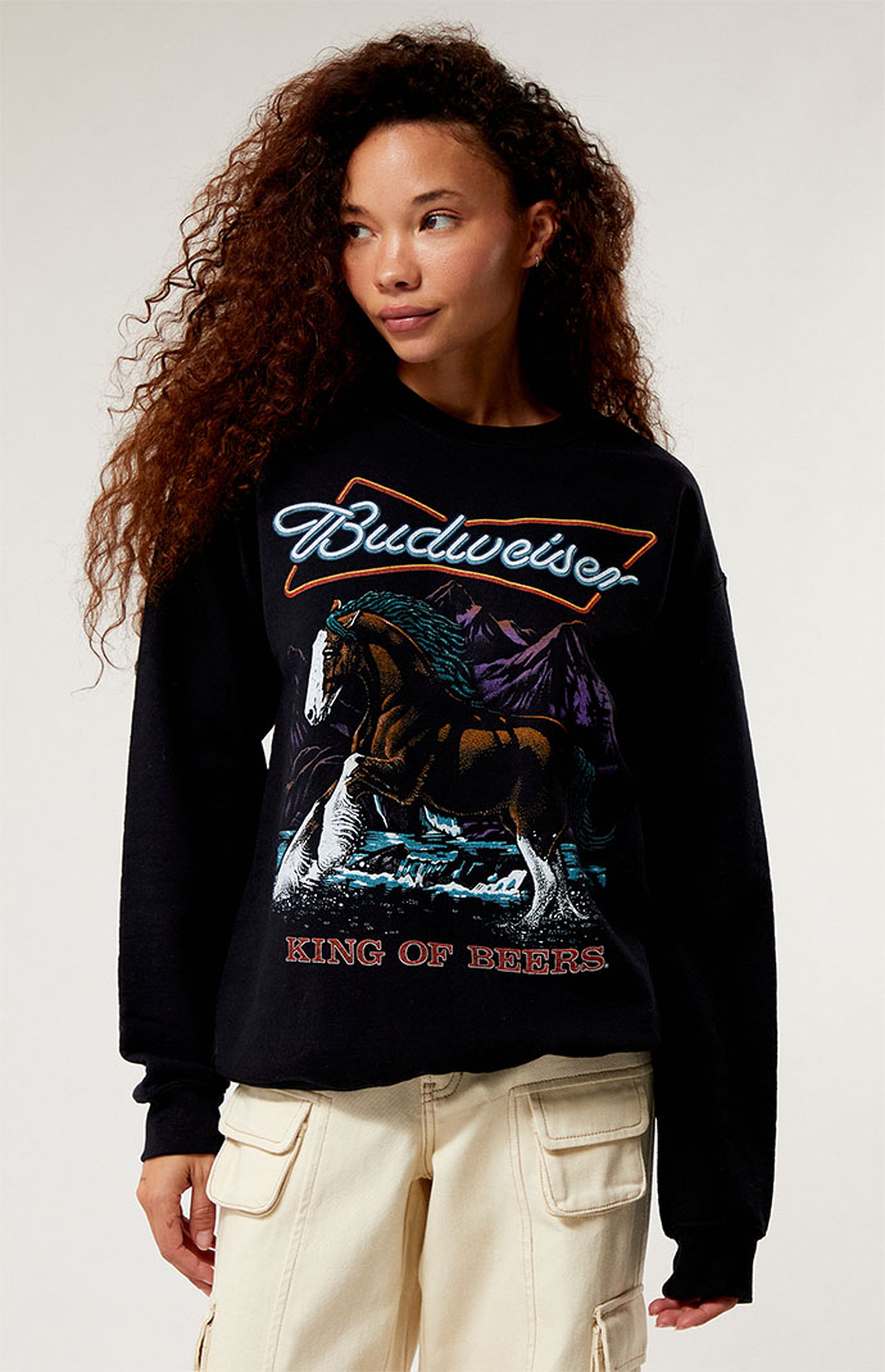 Junk Food Budweiser Crew Neck Sweatshirt | PacSun