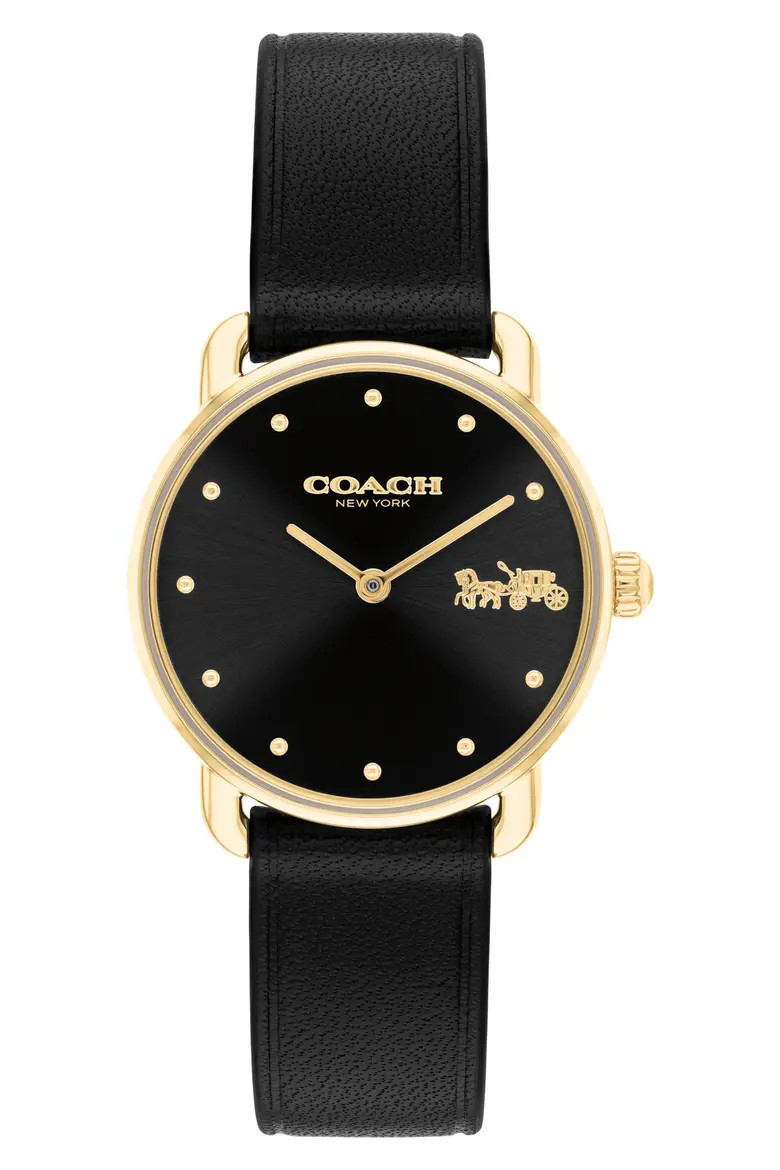 Elliot Leather Strap Watch, 28mm (Women) | Nordstrom | Nordstrom