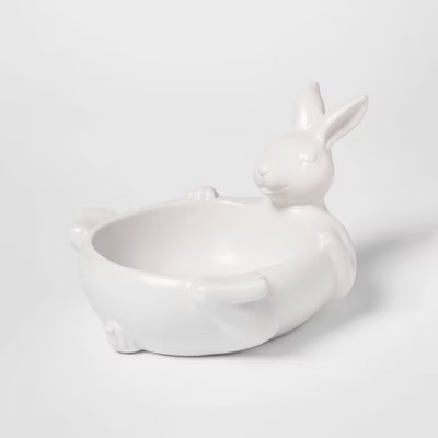 Stoneware Bunny Candy Dish White - Threshold™ | Target