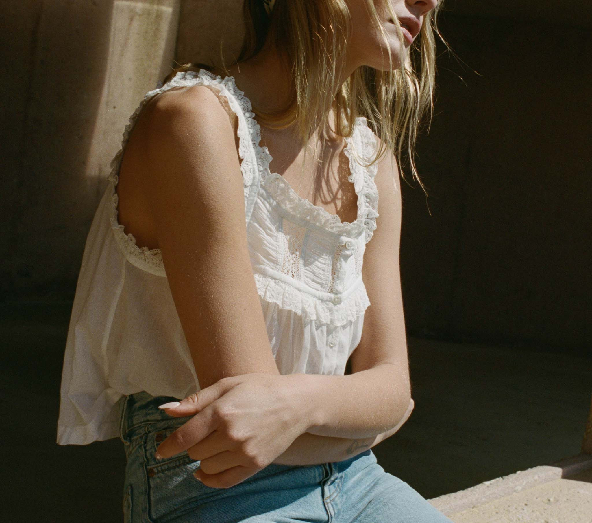 Fidella Top - Salt | DÔEN | DOEN