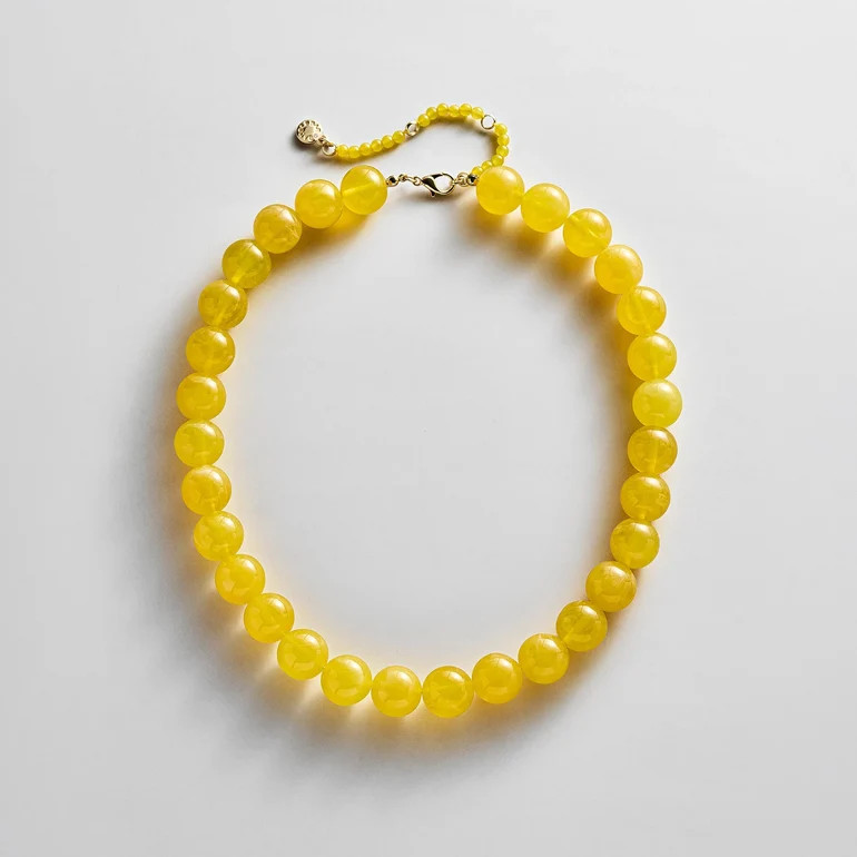 Mini Jane Beaded Necklace - Citrine | BaubleBar