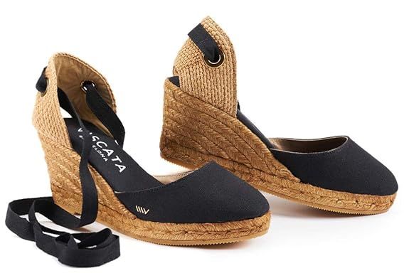 VISCATA Handmade in Spain Sagaro 2.5" Wedge, Soft Ankle-Tie, Closed Toe, Classic Espadrilles Heel | Amazon (US)