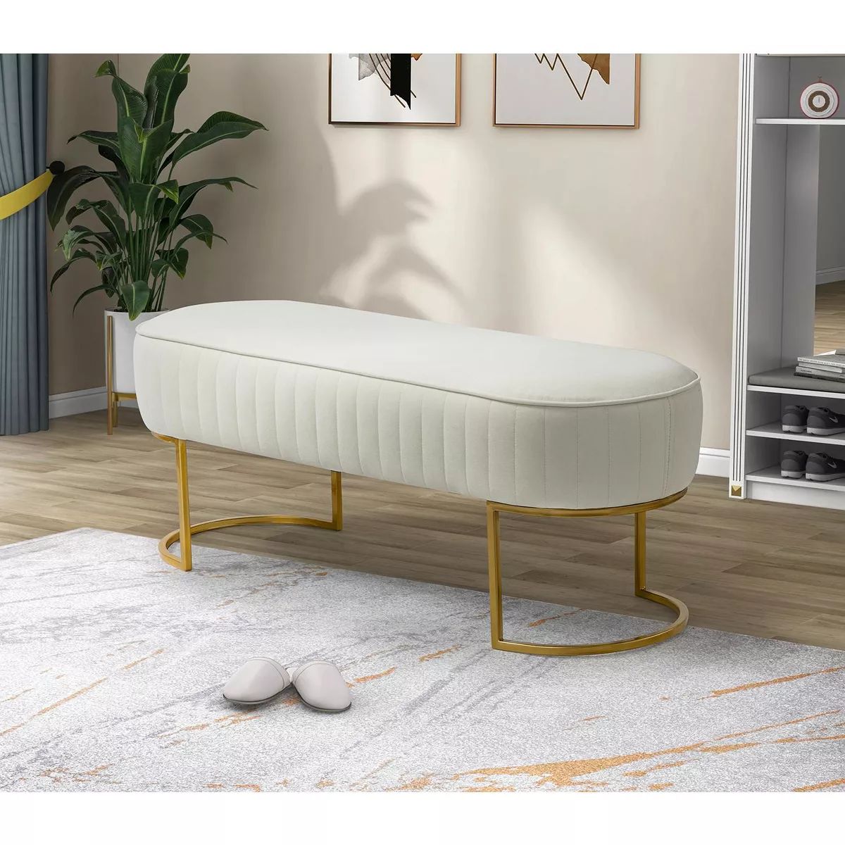 Nina Upholstered Bench for Bedroom  | ARTFUL LIVING DESIGN | Target