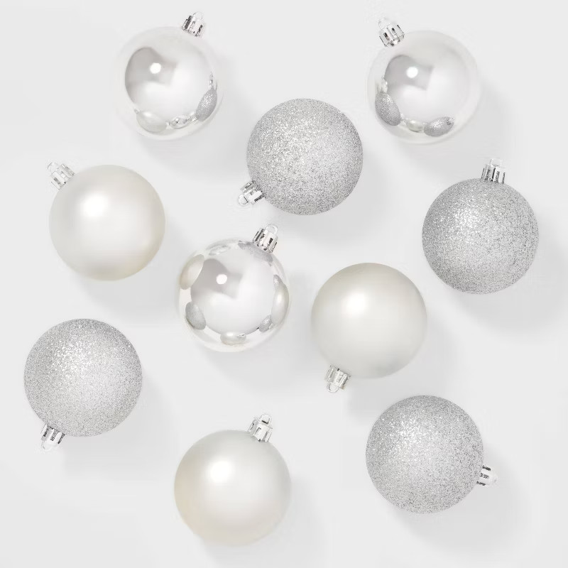 50ct Shatter-Resistant Round Christmas Tree Ornament Set - Wondershop™ | Target