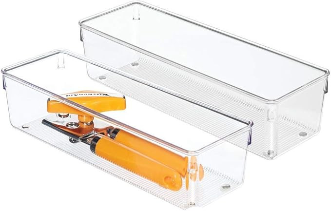iDesign Linus Kitchen Drawer Organizer for Silverware, Spatulas, Cutlery, Gadgets, Office Supplie... | Amazon (US)