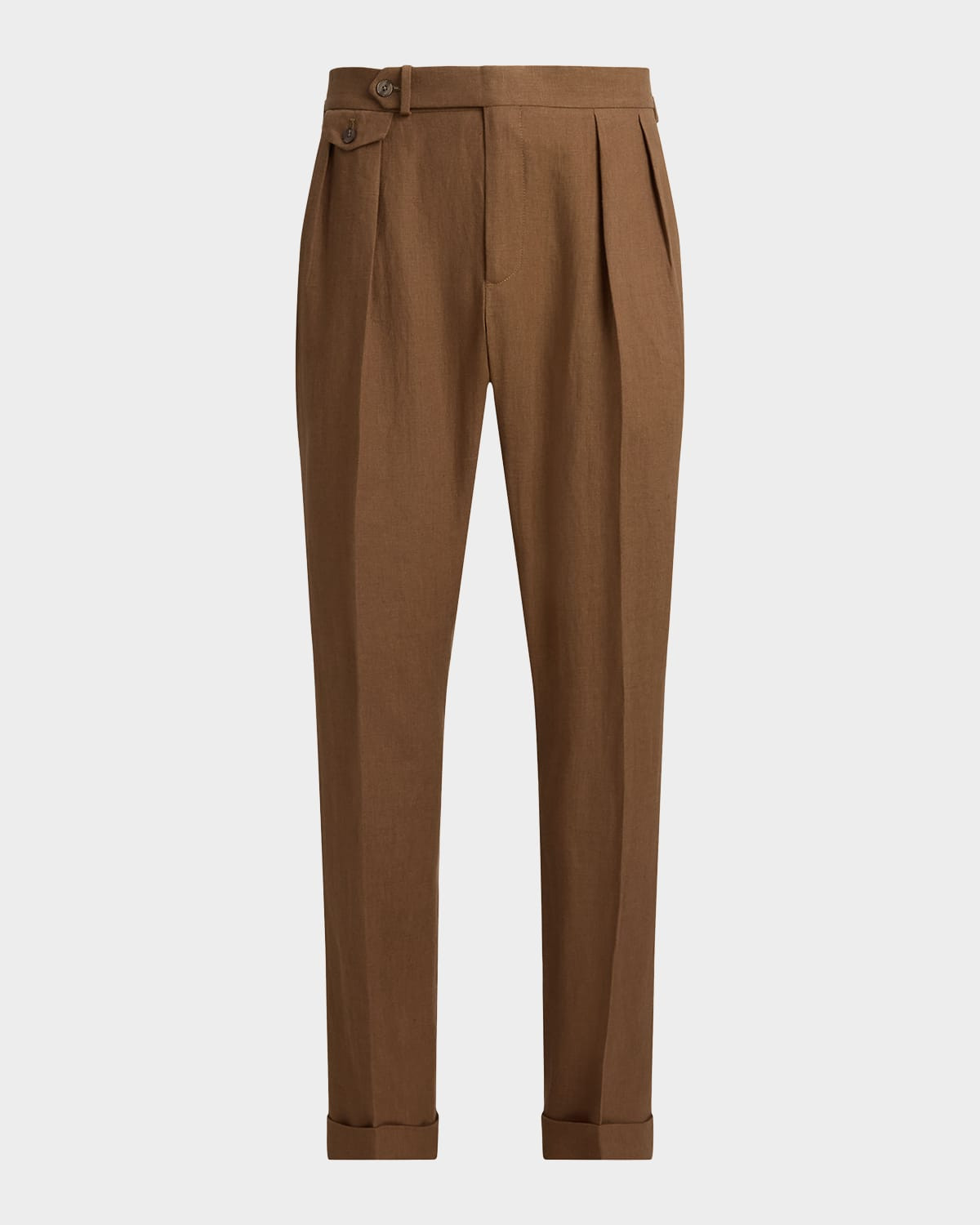 Men & apos;s Pleated Linen Suit Trousers | Neiman Marcus