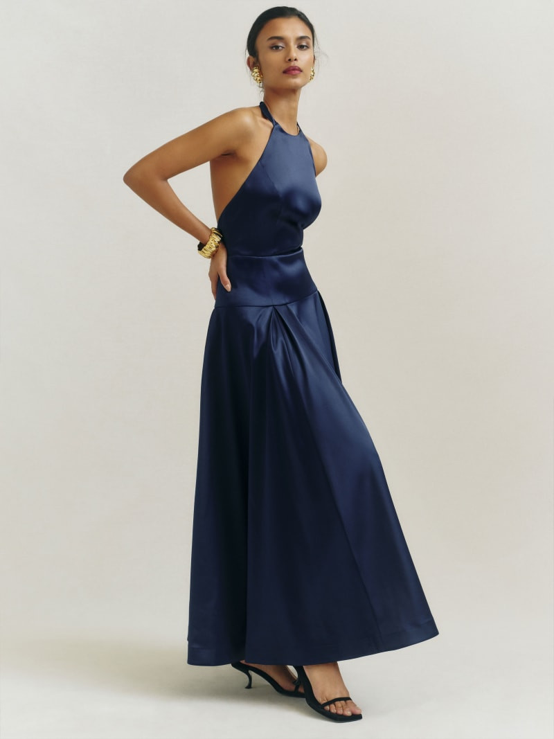 Lilyann Satin Dress | Reformation (Global)