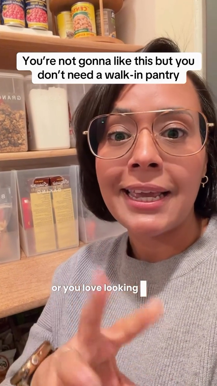 We’re not disorganized. We’re too optimistic.

We shop for the week we think we’re going to have. The meals we think we’re going to cook. The version of us that suddenly has time and energy and wants to try a new sauce on a Tuesday.

And then we end up making the same five dinners.

When I organize pantries, the amount of expired food we toss is wild. Not because people are messy. Because people buy with good intentions.

You don’t need more space. You need to organize for the life you actually live.

Less fantasy. Better systems. Better life.

#lessstuffbetterlife #intentionalhome #organizingtips #momlife #overconsumption
