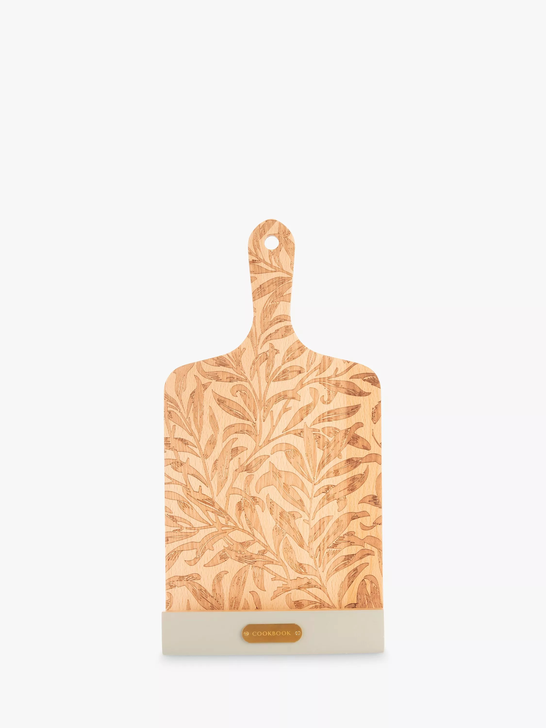 William Morris Willow Boughs Cookbook Stand, FSC-Certified (Beech Wood) | John Lewis (UK)