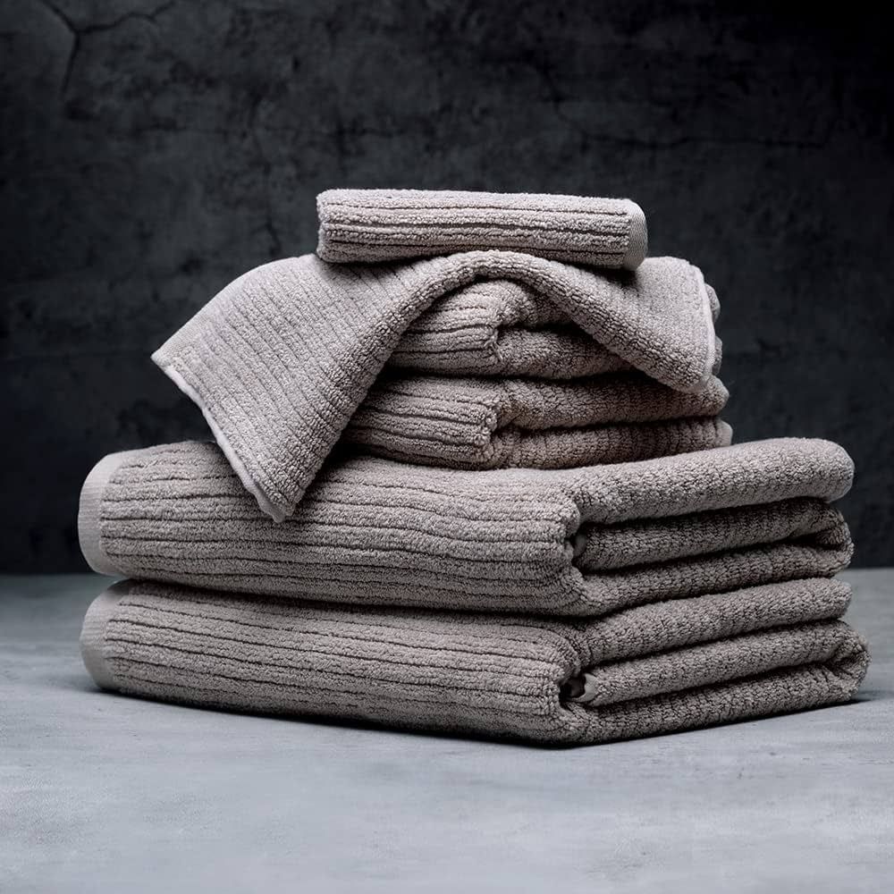 LUXOME Plush Performance 6-Piece Bath Towel Set | Dual-Loop Design | Ultra Soft | Highly Absorben... | Amazon (US)