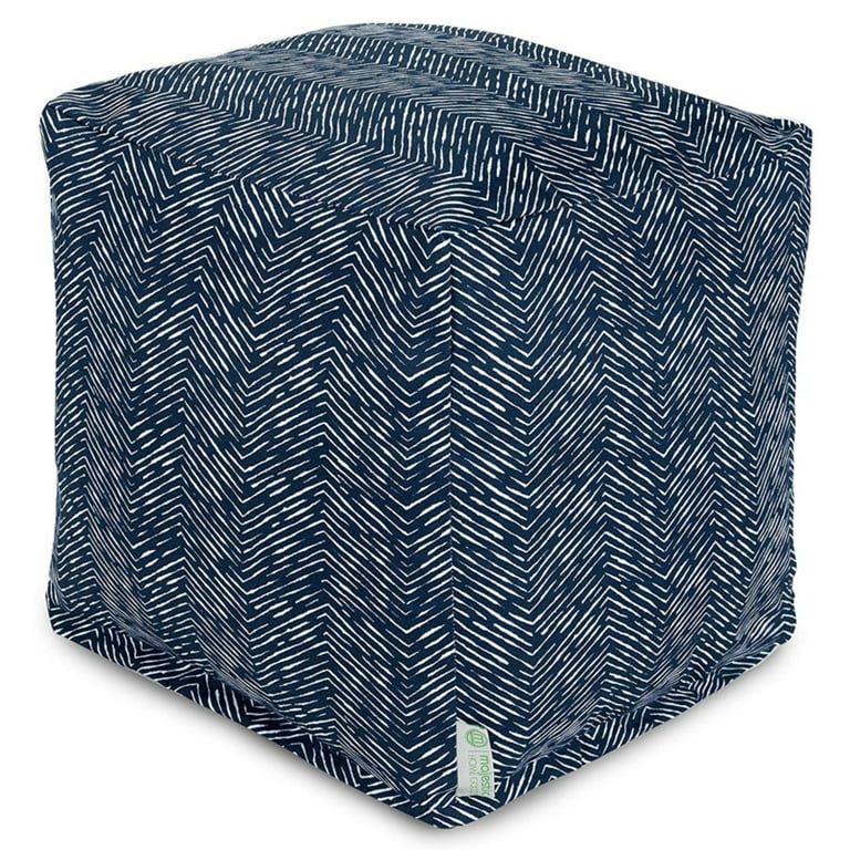 Majestic Home Goods SouthWest Indoor / Outdoor Fabric Cube Pouf | Walmart (US)