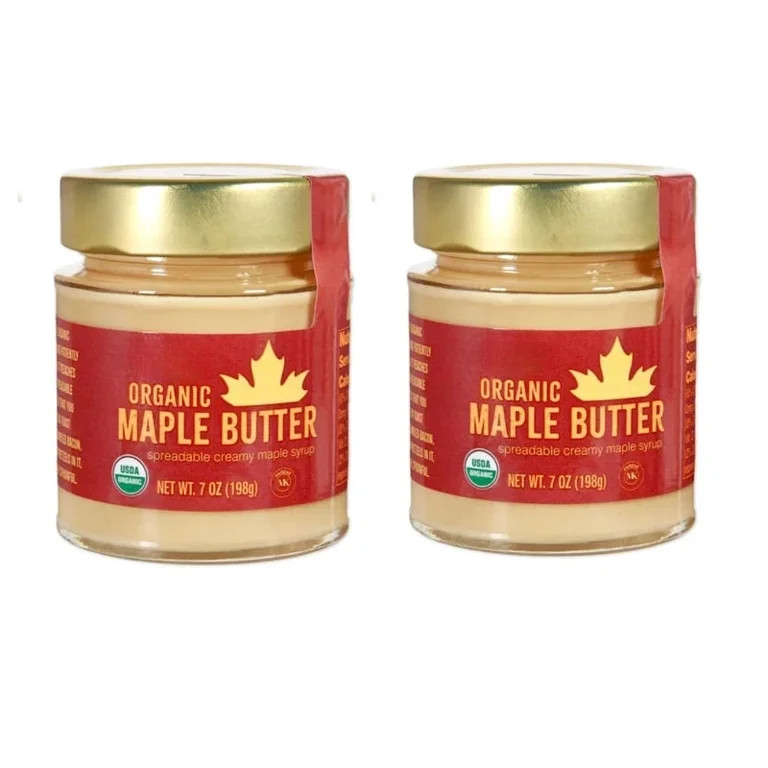 2 Jars of Trader Joe's Organic Maple Butter Spreadable Maple Syrup 7 OZ Each | Walmart (US)