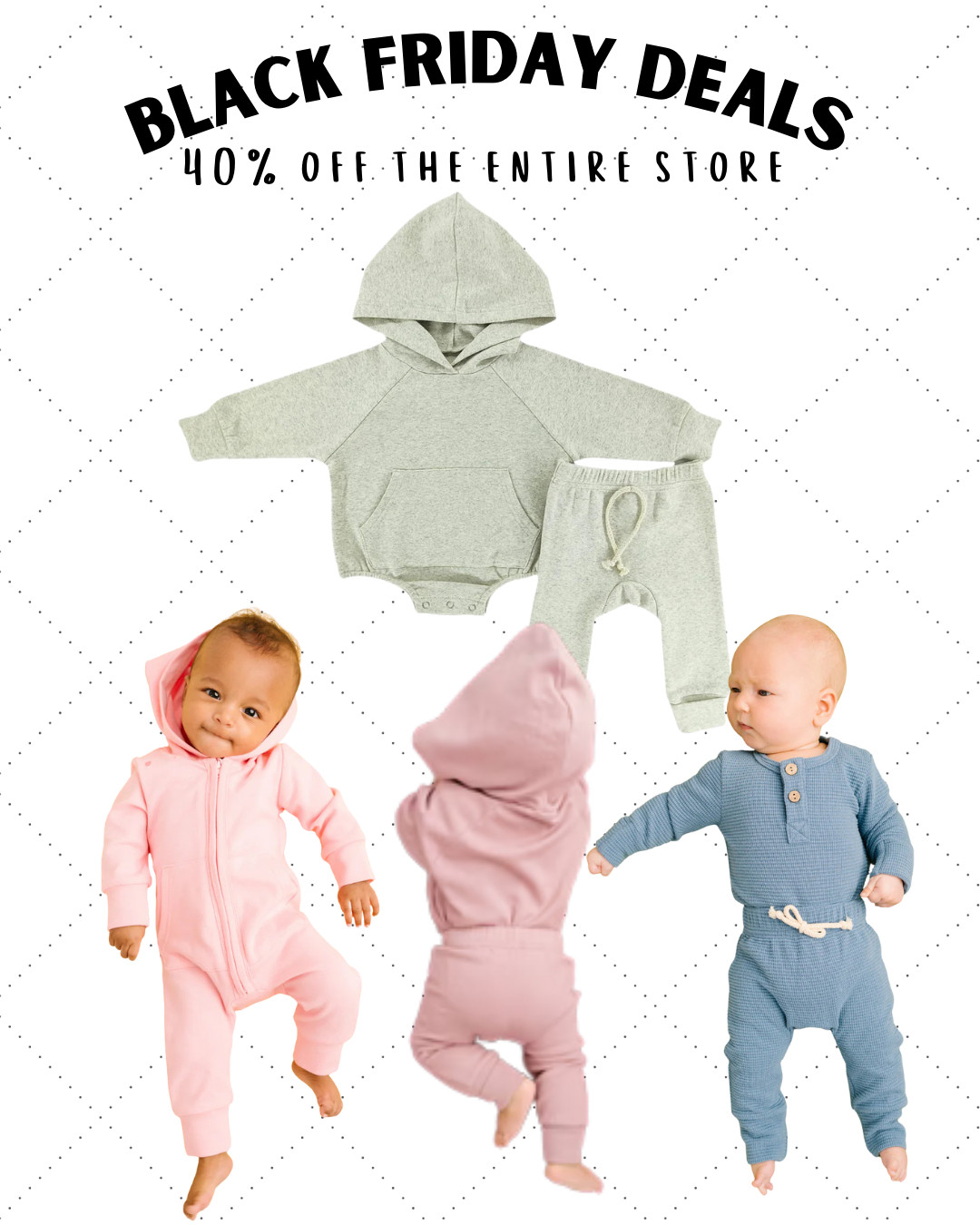 𝗕𝗔𝗕𝗬 𝗕𝗟𝗔𝗖𝗞 𝗙𝗥𝗜𝗗𝗔𝗬 𝗦𝗧𝗘𝗔𝗟𝘀 🖤
40% OFF the entire store right now!!
These cozy outfits are the softest + comfiest we’ve tried — perfect for winter, play days & holiday pics 🎄

🧸 Use my link before sizes sell out
🎁 Great for baby gifts & stocking stuffers
✨ Neutral + pastel color options

#LTKBlackFriday #BabyStyle #BabyEssentials #LTKHoliday #DealAlert 

 #LTKCyberWeek #LTKBaby #LTKBump