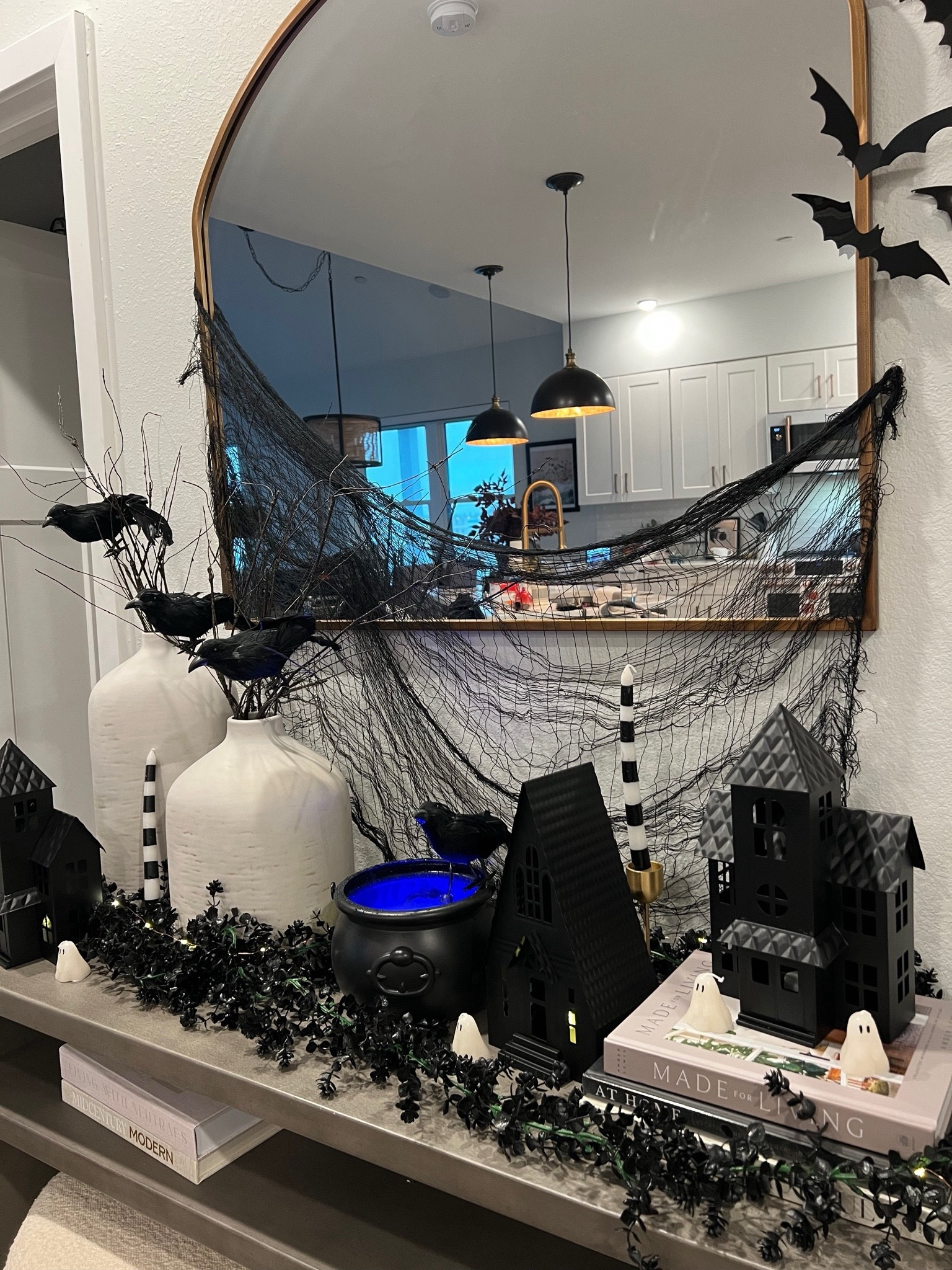 Halloween decor prepping - thinking back to last years entryway set up and loved these spooky house setups. 

#LTKHome #LTKSeasonal