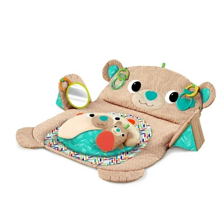 Bright Starts Tummy Time Prop & Play Activity Mat - Teddy Bear, Ages Newborn + | Walmart (US)