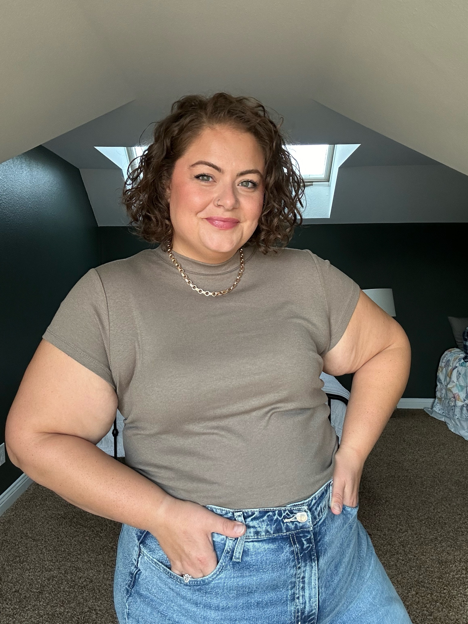 Sized down for a little more fitted look! 

XL

#LTKPlusSize #LTKMidsize