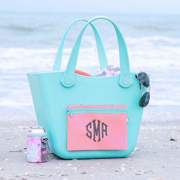 Monogrammed Waterproof Beach Bag | Marleylilly