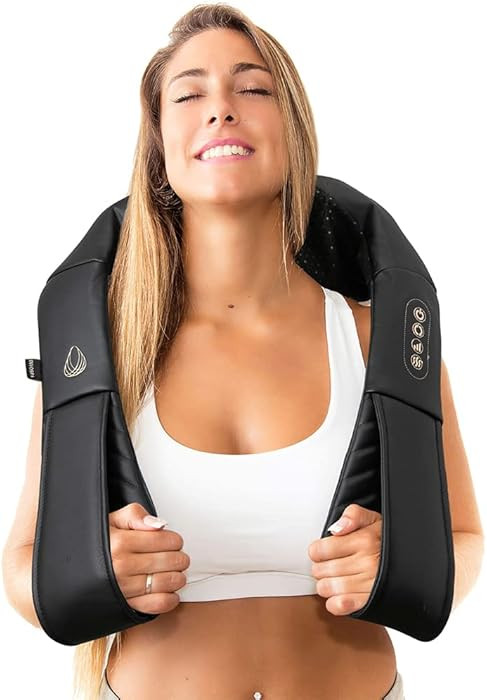 InvoSpa Shiatsu Massager with Heat - Deep Tissue Kneading Pillow for Neck, Shoulders, and Back - ... | Amazon (US)