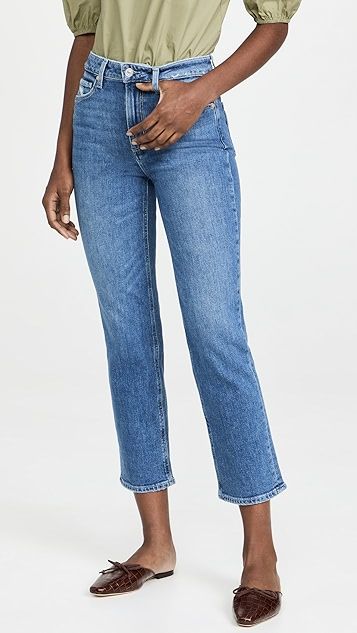 Sarah Straight Ankle Jeans with Reverse Waistband | Shopbop