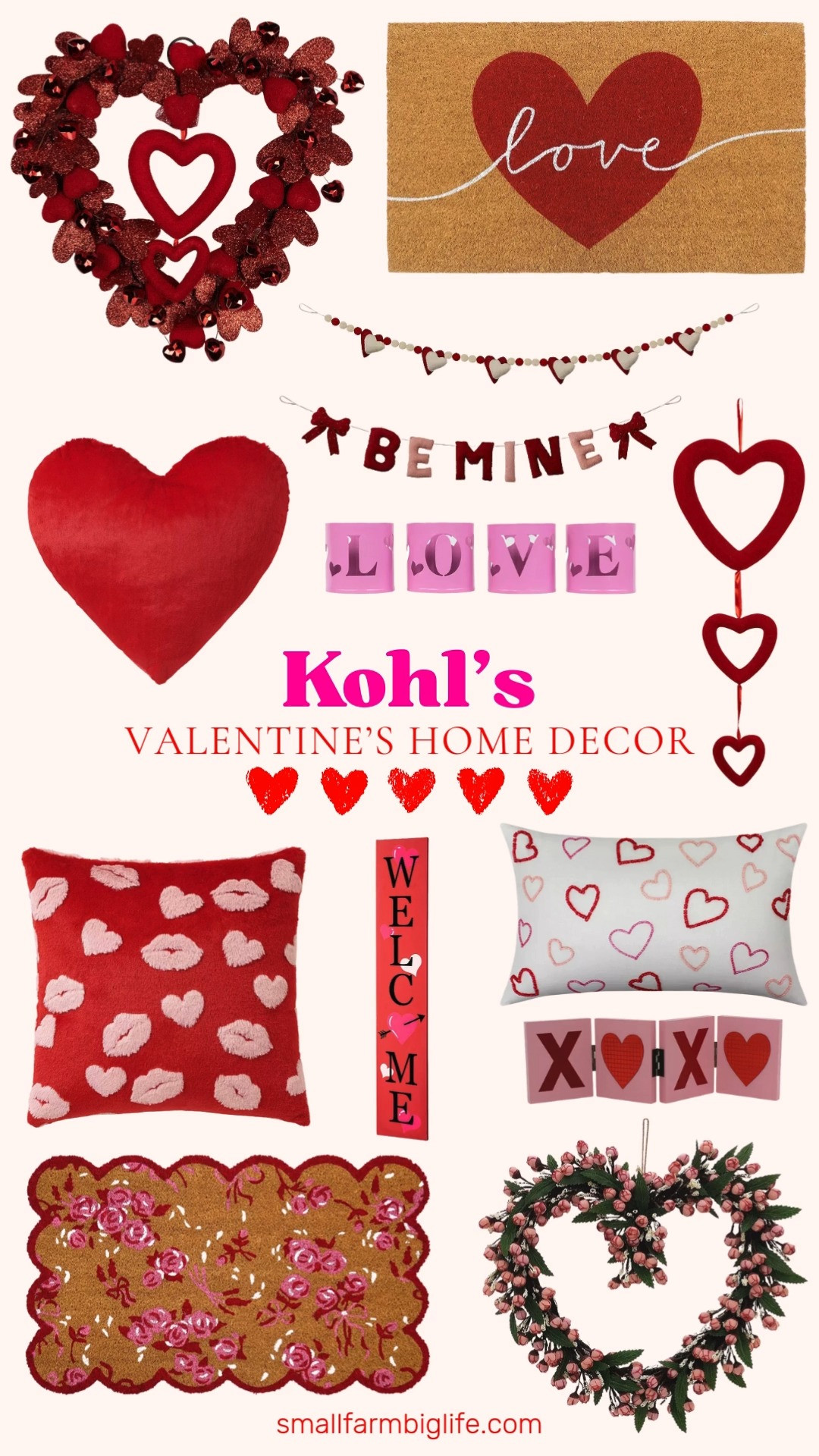 A little Valentine’s charm goes a long way 💕 Kohl’s has the cutest heart filled home decor to refresh your space, from outdoor rugs and wreaths to cozy pillows and sweet little details. Perfect for adding a festive touch without going over the top. 

 #LTKSeasonal #LTKHome #LTKSaleAlert