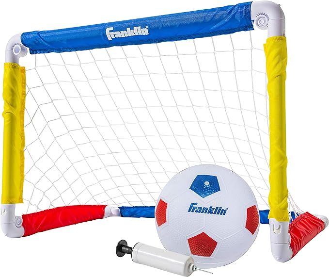 Franklin Sports Kids Mini Soccer Goal Sets - Backyard + Indoor Mini Net and Ball Set with Pump - ... | Amazon (US)