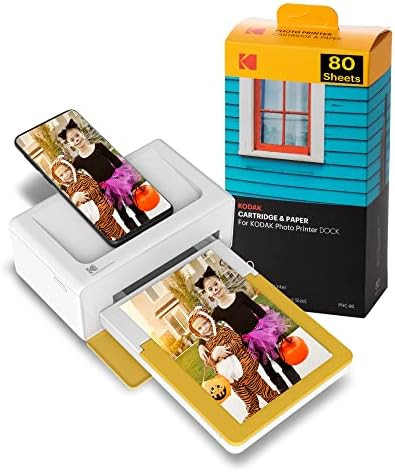 Kodak Dock Plus 4x6 Instant Photo Printer 80 Sheet Bundle (2022 Edition) – Bluetooth Portable P... | Amazon (US)
