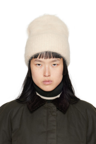 Off-White Ribbed Beanie | SSENSE