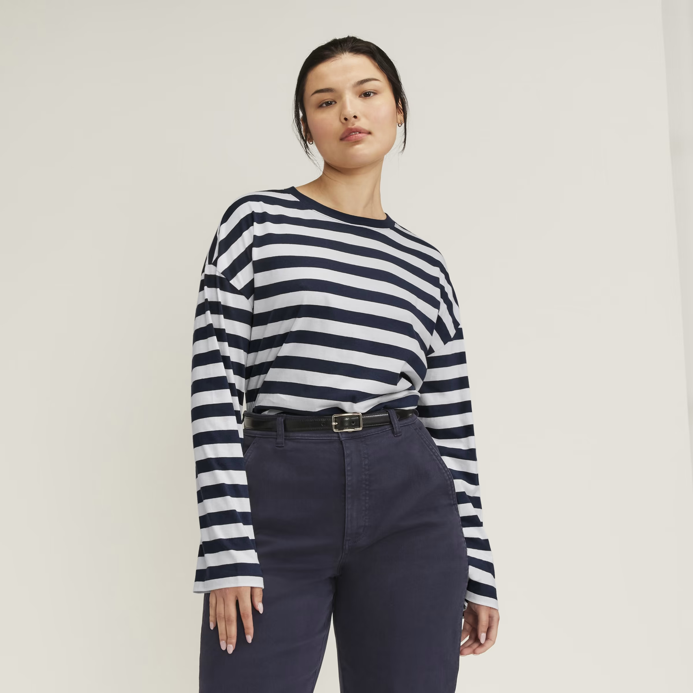 The Organic Cotton Relaxed Long Sleeve Tee | Everlane