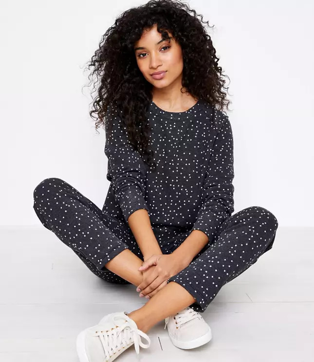 Lou & Grey Star Terry Sweatshirt | LOFT | LOFT