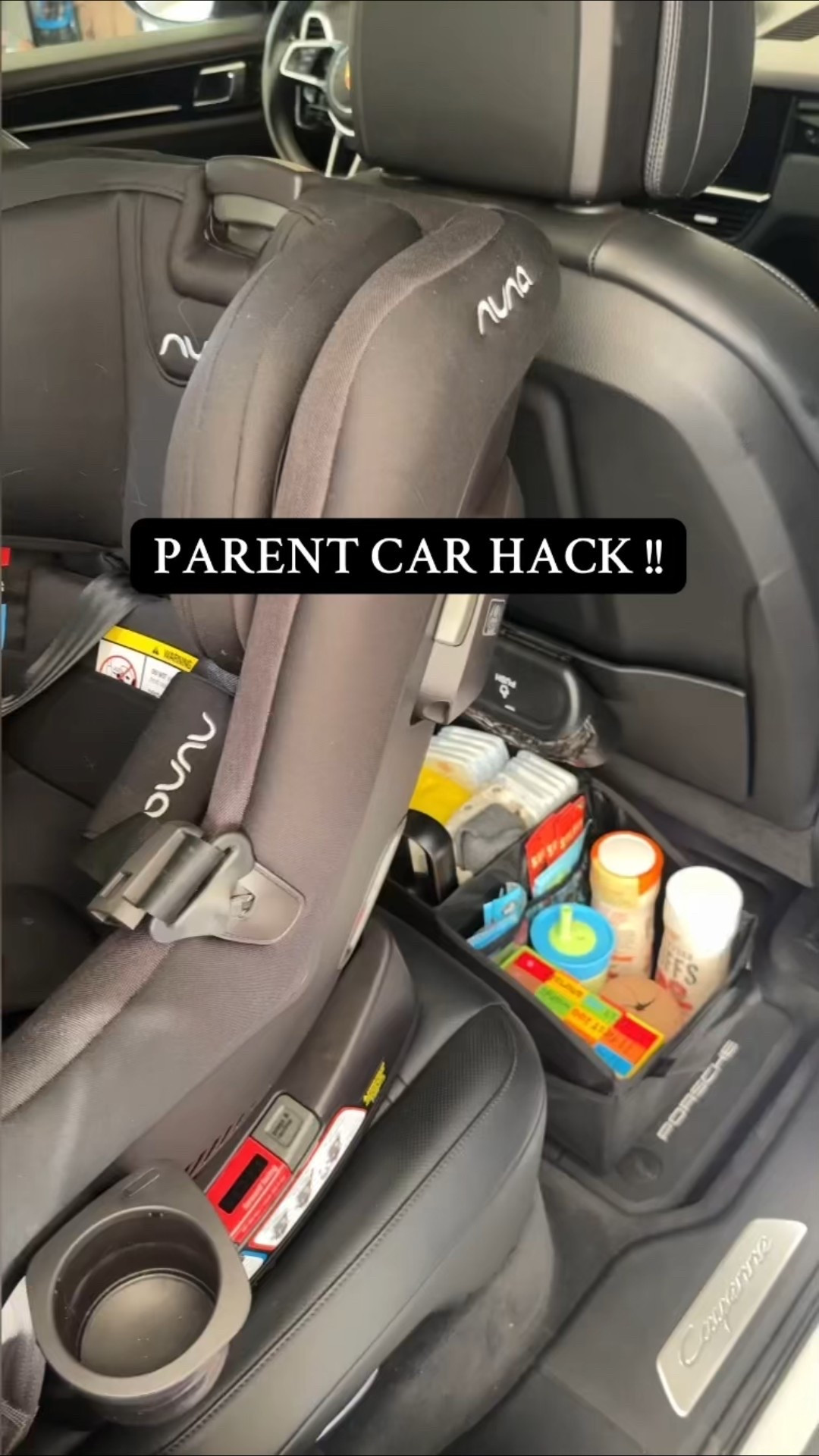 Parent car hack! Car organization for baby toddler essentials!