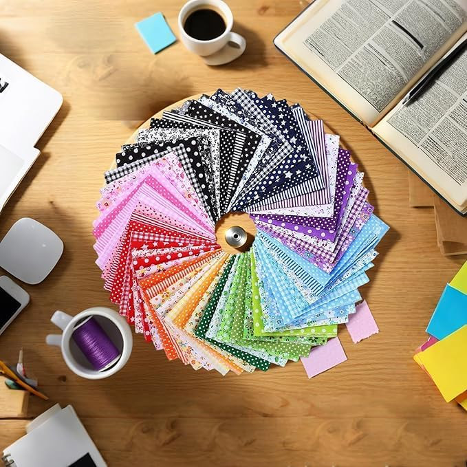 14 peças/conjunto de tecidos de retalhos de algodão, design multicolorido pré-cortado estampad... | Amazon (BR)