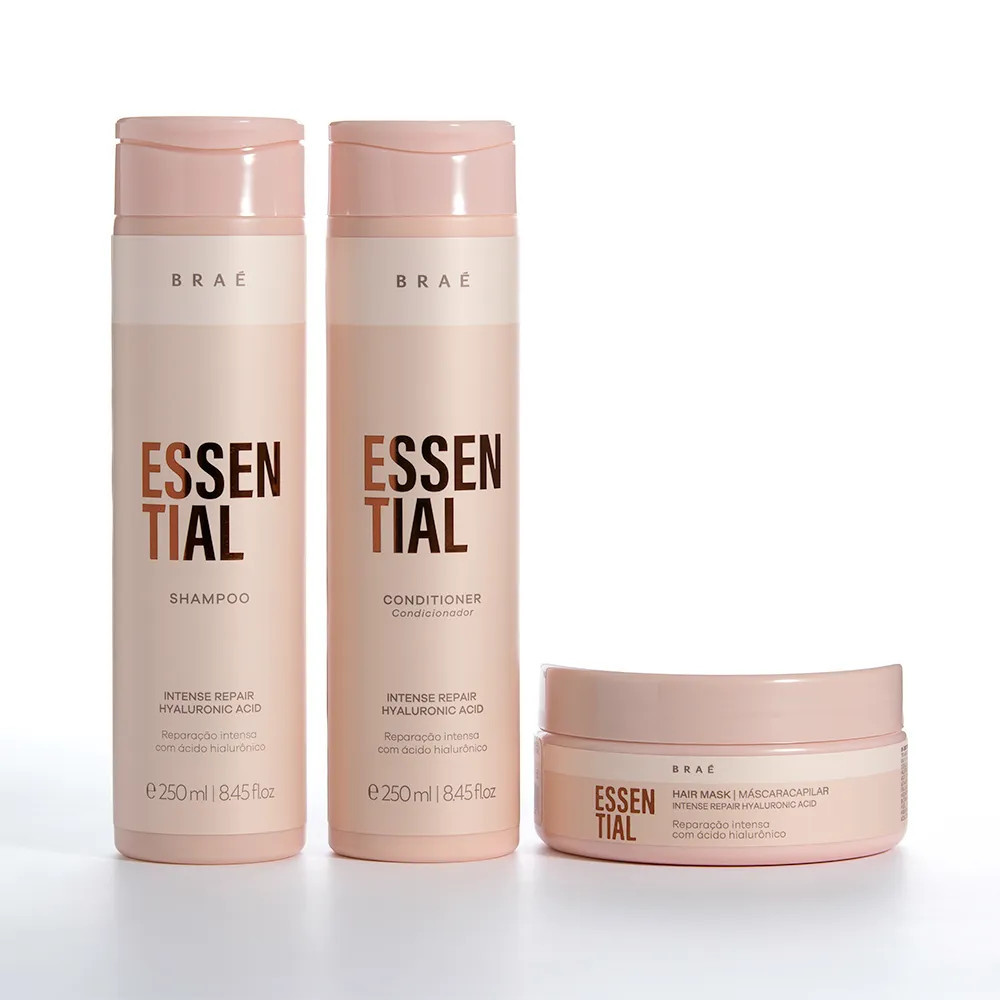 Kit Essential trio máscara - Braé Hair Care - Site Oficial | Braé (BR)