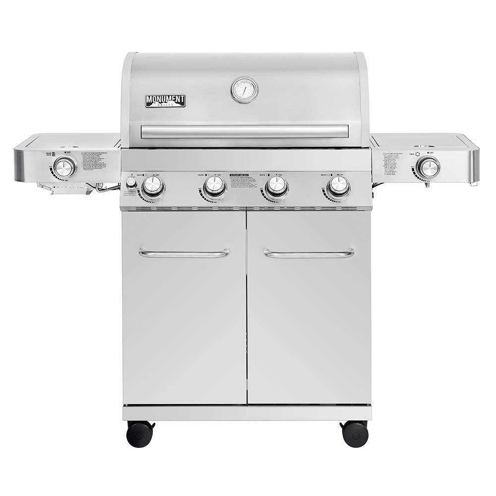 4-Burner Propane Stainless Steel Gas Grill Model 24367- Monument Grills | Target