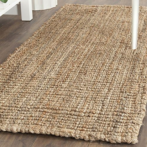 Safavieh Natural Fiber Collection NF447A Handmade Chunky Textured Premium Jute 0.75-inch Thick Ru... | Amazon (US)